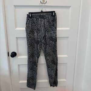 Black and White Patterned Pants